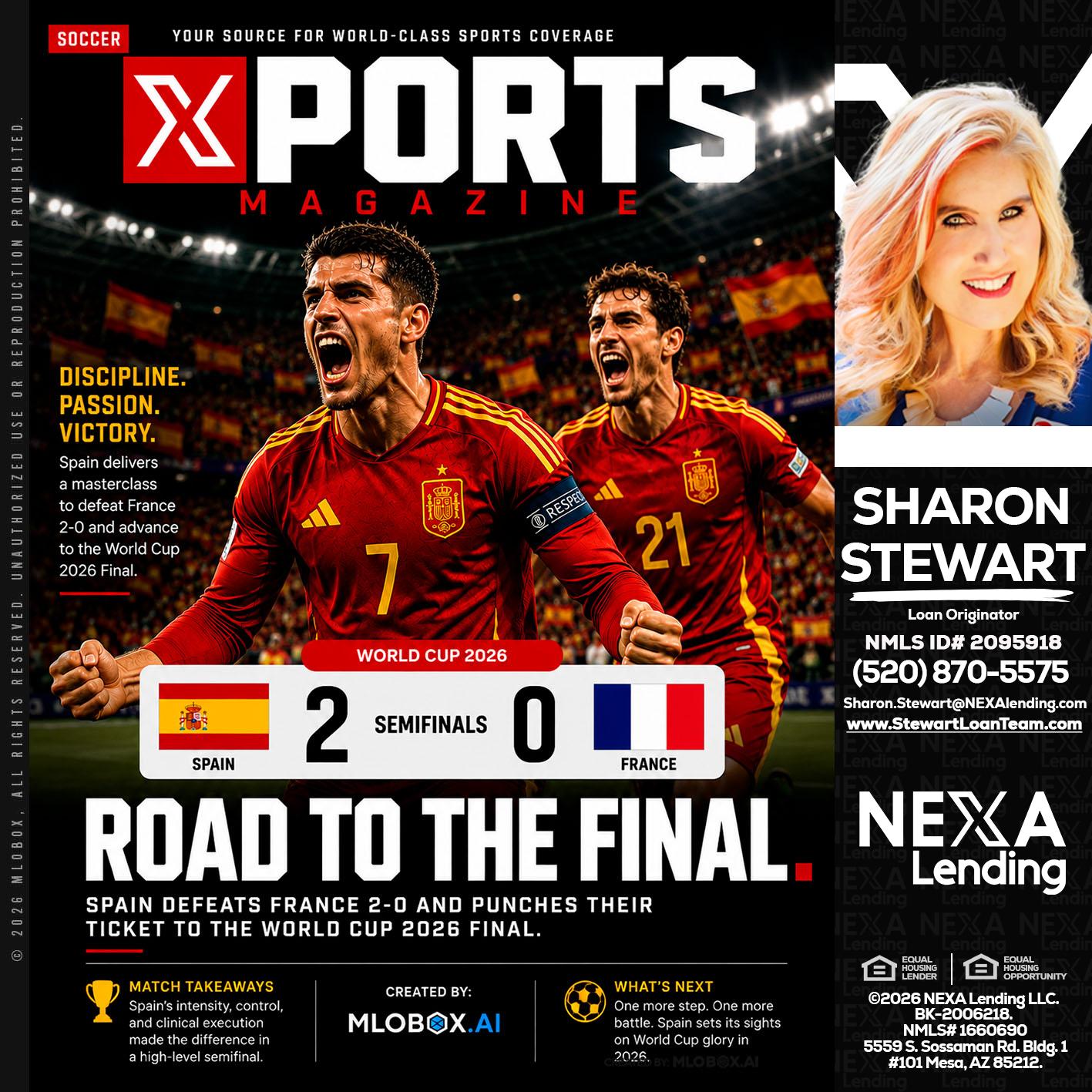 XPORTS WORLD CUP 2026 - Sharon Stewart -Mortgage Loan Originator