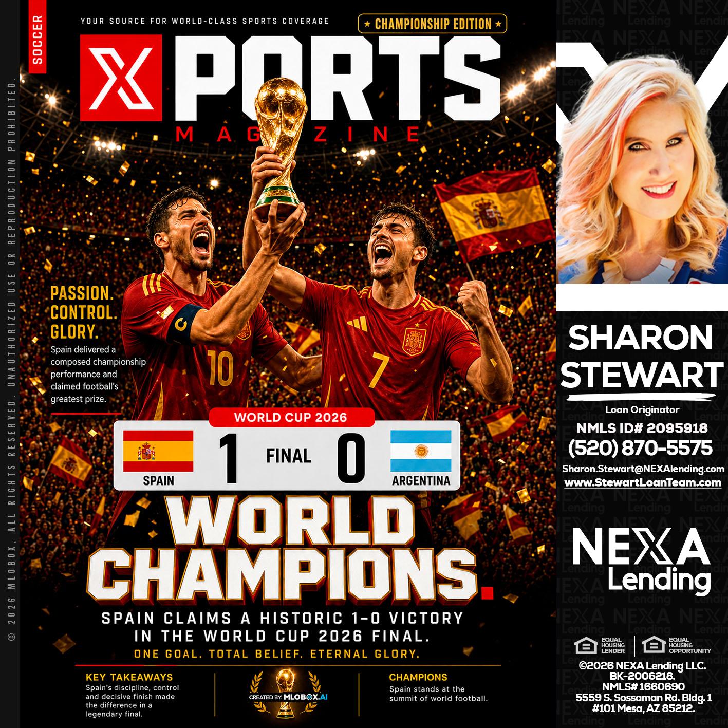 SPAIN CHAMPION - Sharon Stewart -Mortgage Loan Originator