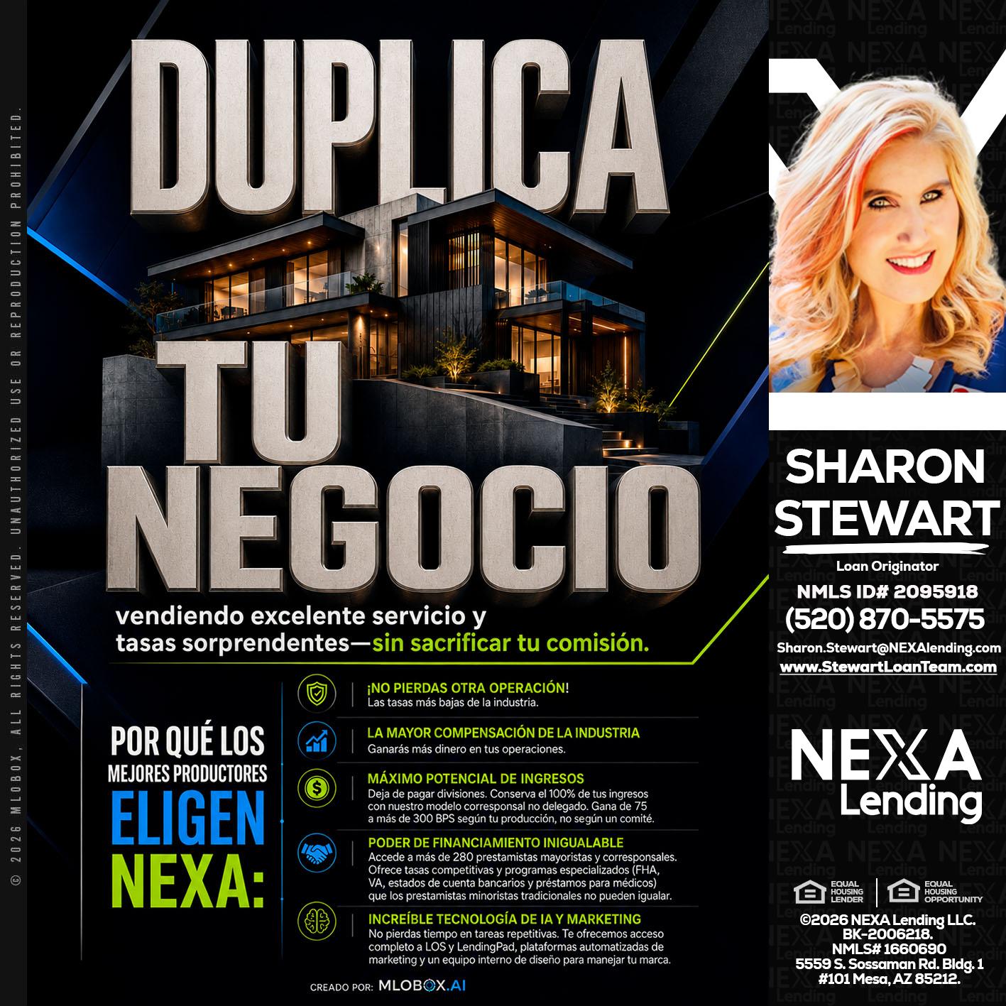 DUPLICA TU NEGOCIO - Sharon Stewart -Mortgage Loan Originator