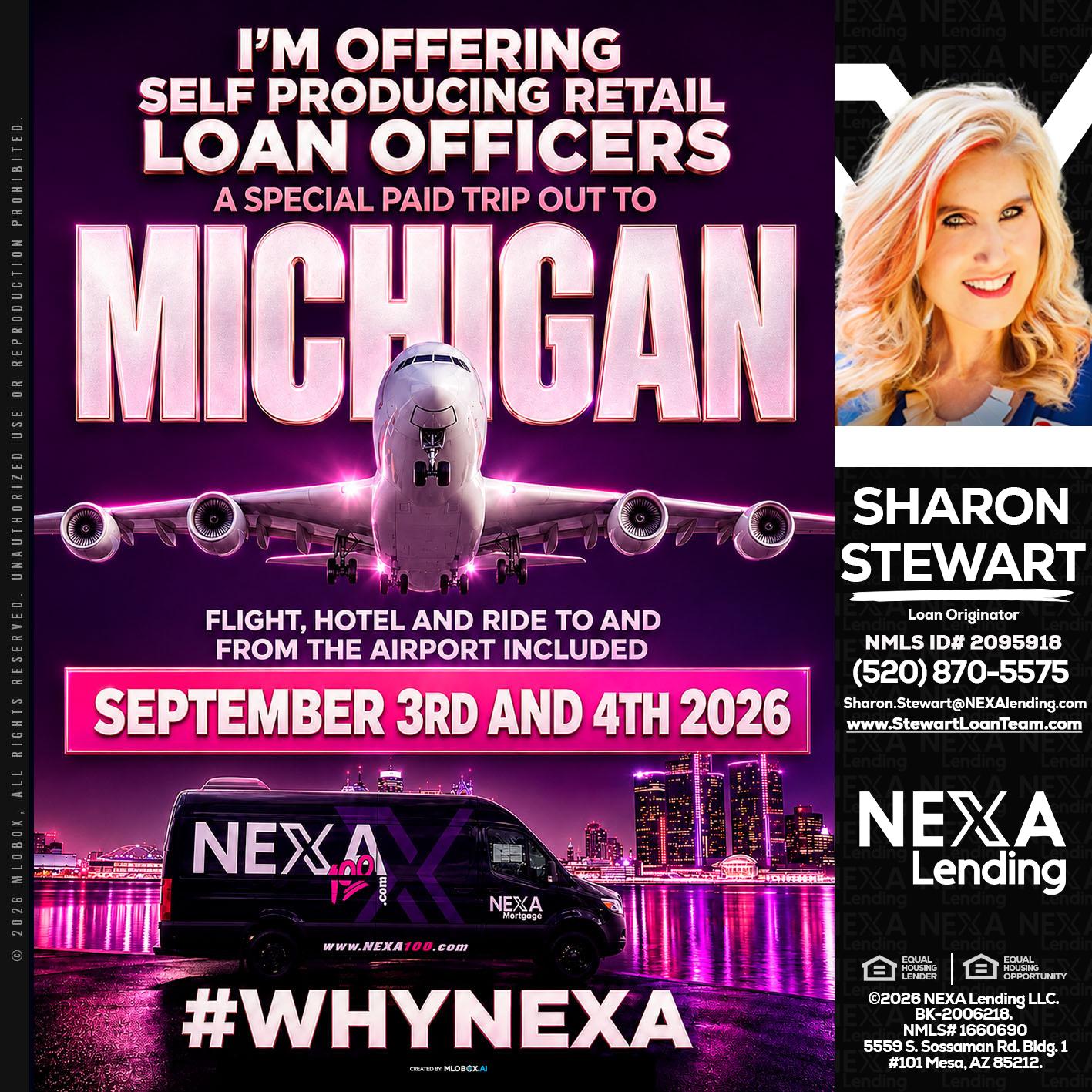 MICHIGAN TRIP - Sharon Stewart -Mortgage Loan Originator