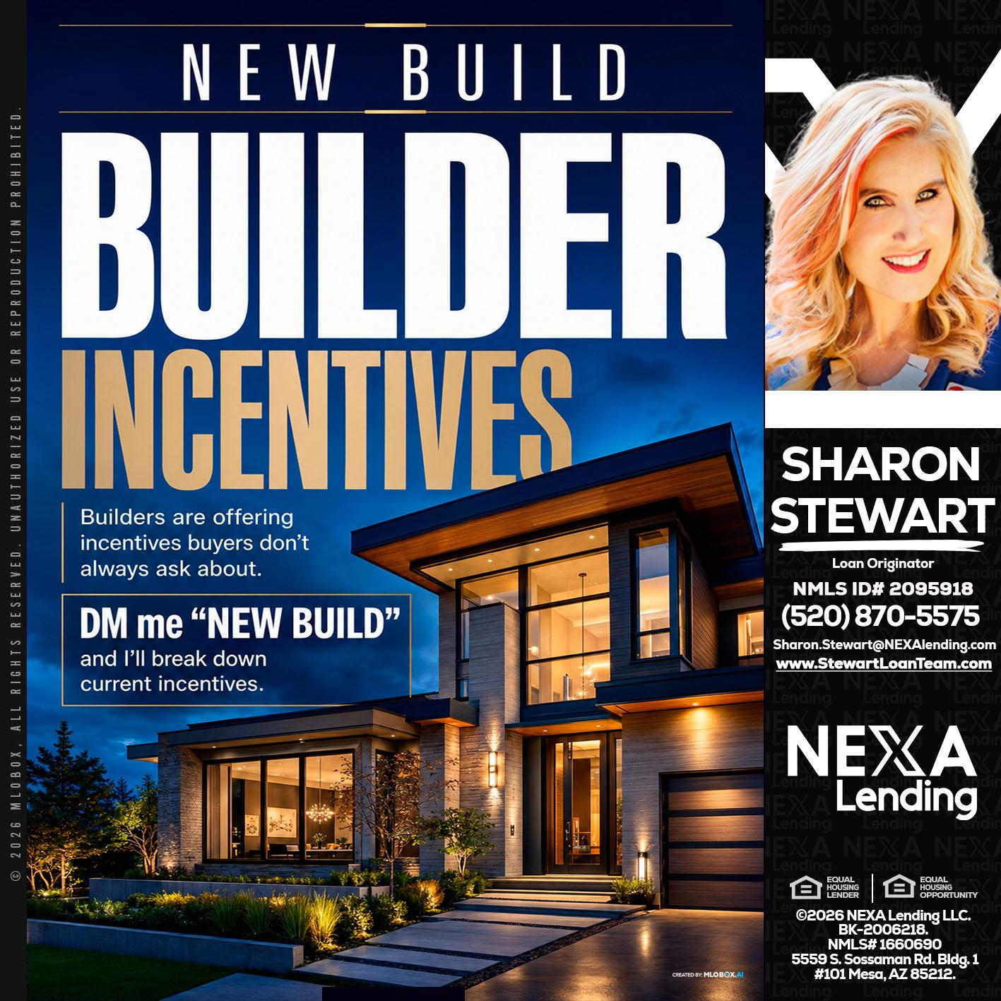 NEW BUILDER - Sharon Stewart -Mortgage Loan Originator